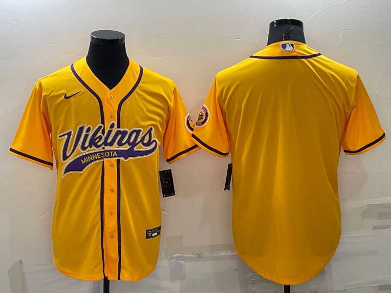 Men's Minnesota Vikings Blank Gold Stitched MLB Cool Base Nike Baseball Jersey,We sell and wholesale Men's Minnesota Vikings Blank Gold Stitched MLB Cool Base Nike Baseball Jersey on line form chian!